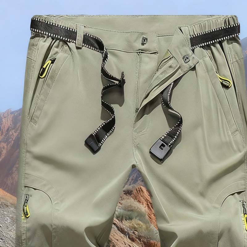 Men’s Lightweight Multi-Pocket Waterproof Hiking Trousers
