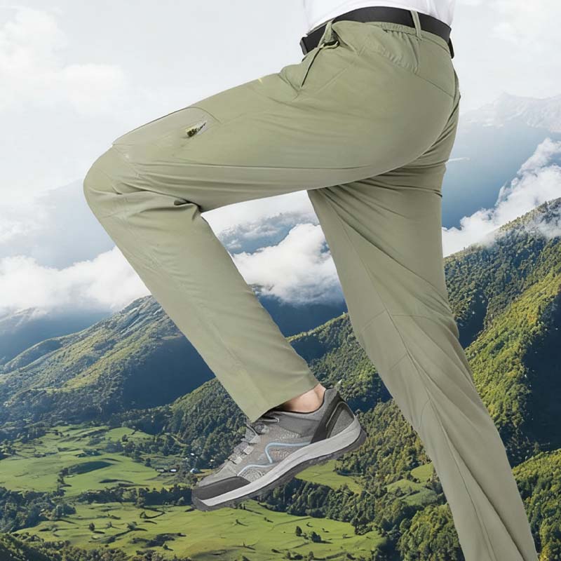 Men’s Lightweight Multi-Pocket Waterproof Hiking Trousers
